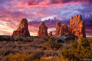 Another sunset at Arches