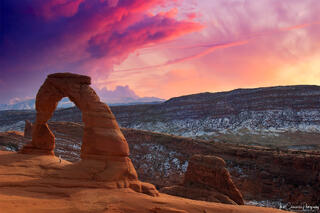 Delicate Arch at Sunset