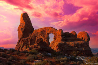 Turret Arch at Sunset