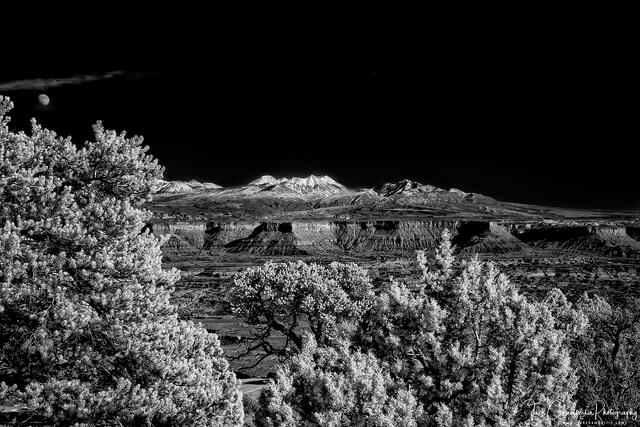 The Canyonlands seen in near infrared print